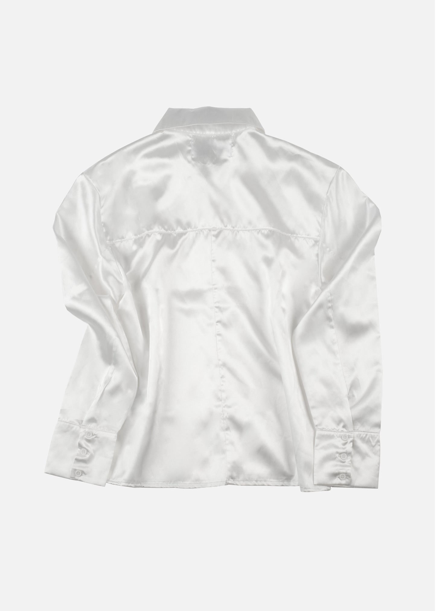 White Satin Shirt