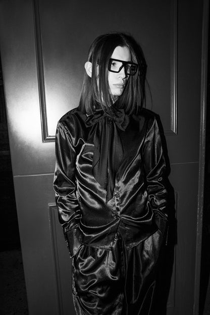 Black Satin Shirt