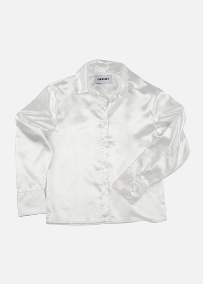 White Satin Shirt