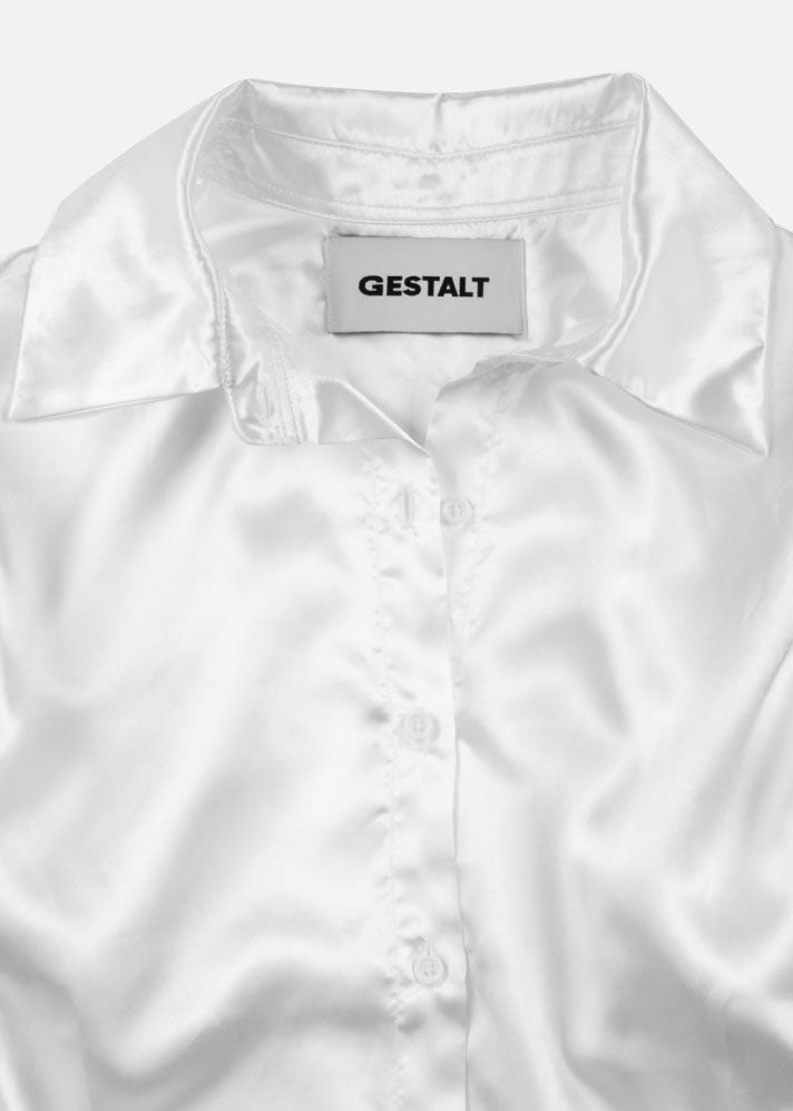 White Satin Shirt