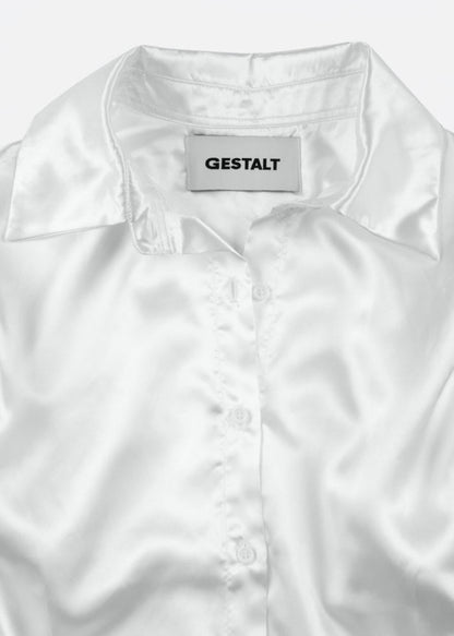 White Satin Shirt