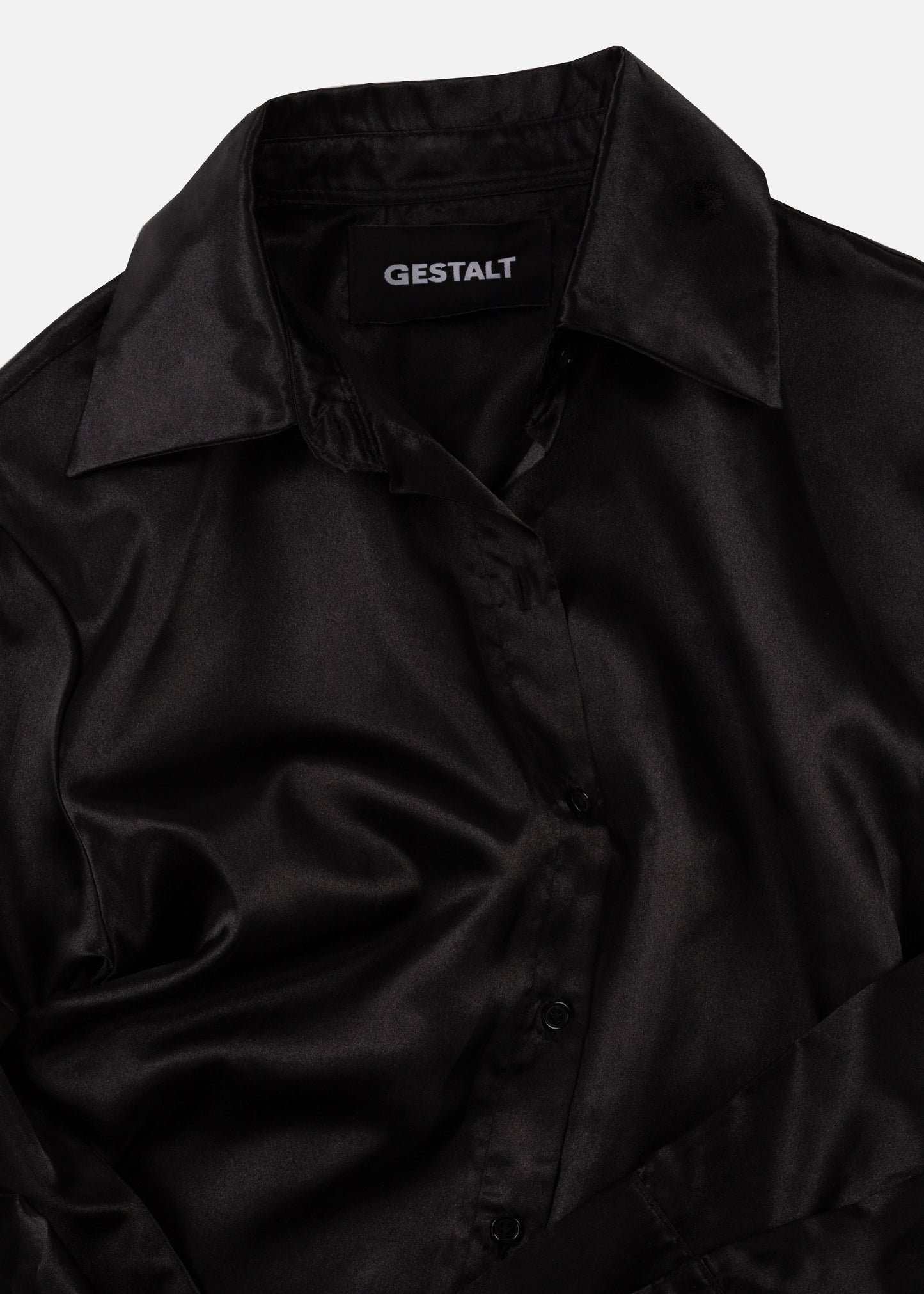Black Satin Shirt