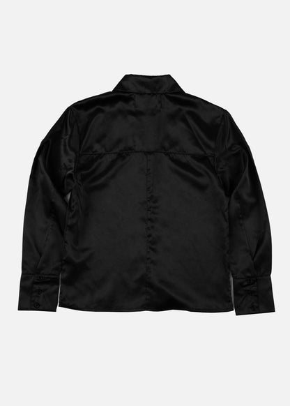 Black Satin Shirt