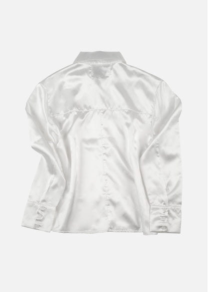 White Satin Shirt